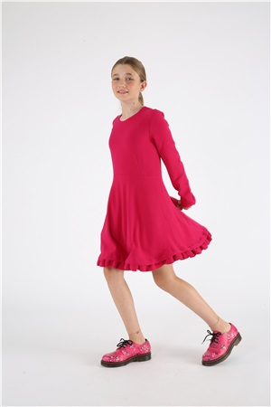 Dress magenta color