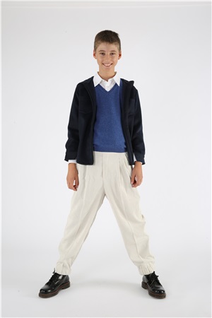 V neck sweater fin 12