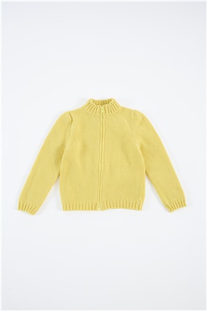Bomber jacket in wool with zip grapefruit
