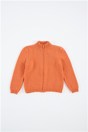 Bomber jacket in wool with zip gerbera