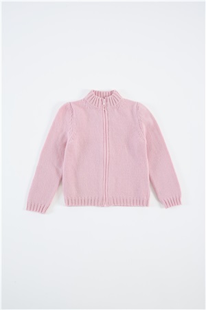 Bomber jacket in wool with zip cherry bl
