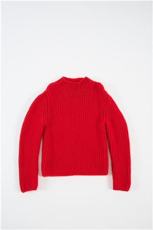 Macropunto mute neck sweater regal red