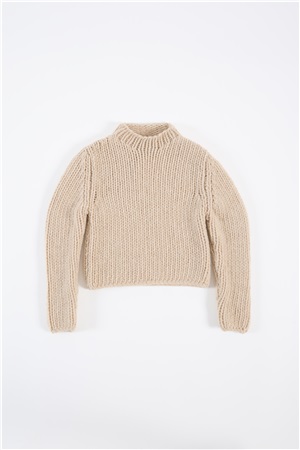 Macropunto mute neck sweater natural