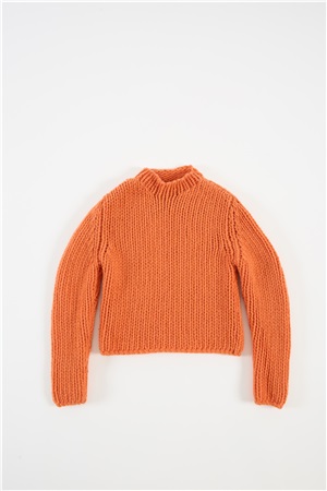 Macropunto mute neck sweater gerbera