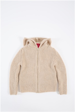 Hooded sweater natural