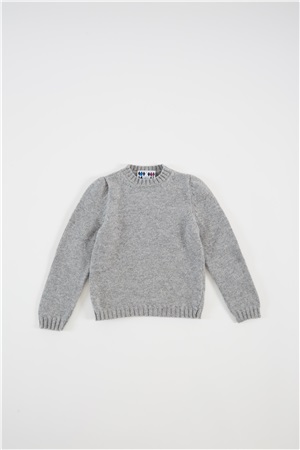 Crew neck long-sleeve silver fin.5