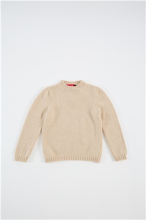 Crew neck long-sleeve natural fin. 5