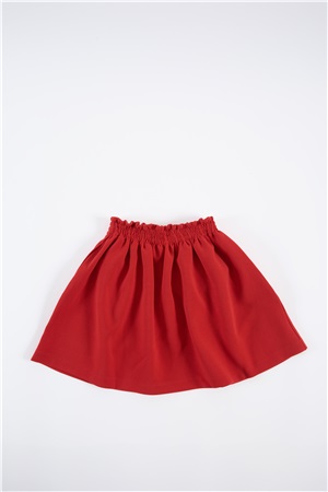 Mini Balloon Skirt red