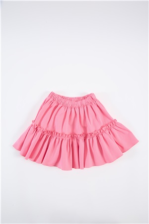 skirt with pink ruffle pink