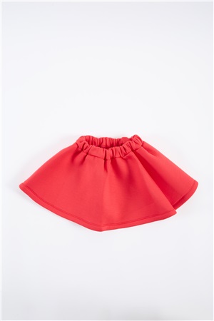 Mini pleated Skirt red