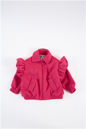 Bomber Jacket in wool with zi 