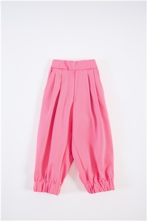 Low crotch trousers in pink color