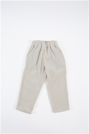 Low crotch trousers snow color