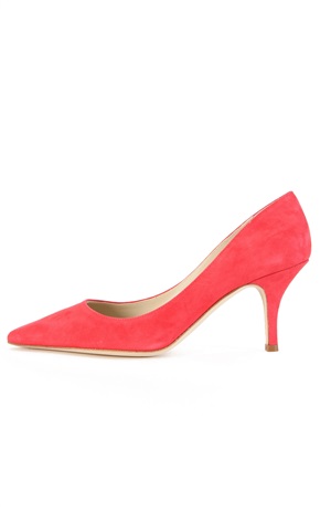 PINK SUEDE PUMP 75MM DECOLTEE'