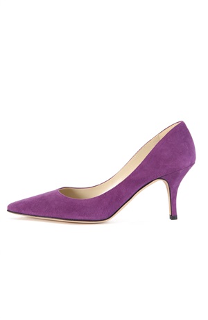 VIOLET SUEDE PUMP 75MM