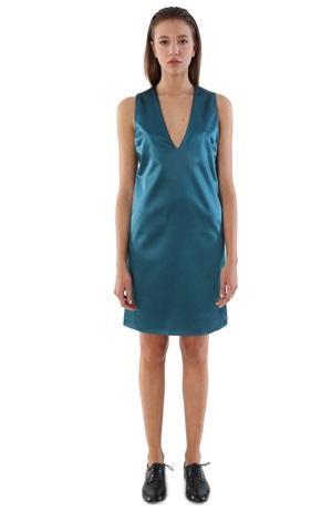  STRAIGHT DRESS LONG V NECK