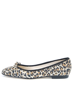  LEATHER LEOPARD BALLERINA 