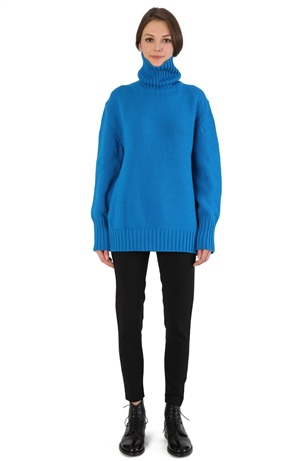 OVERSIZE TURTLENECK PEACOCK