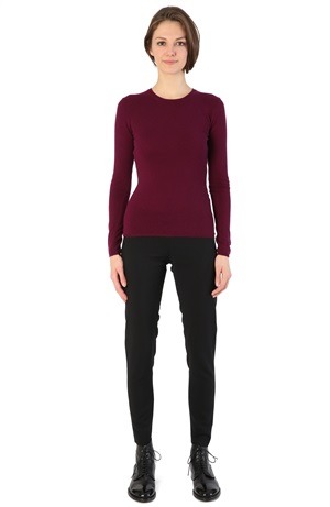 ROUND NECK CASHMERE TEE BEETROOT