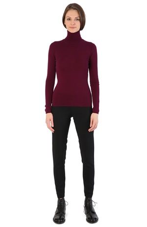 TURTLENECK CASHMERE TEE BEETROOT