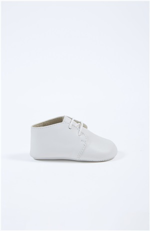 Classic White Leather Baby Shoe