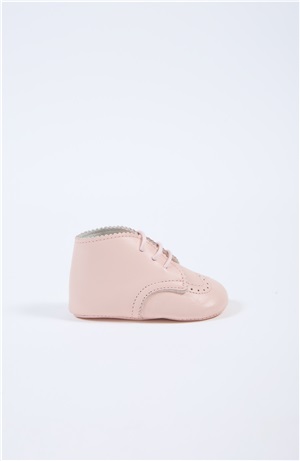 Classic Rose Leather Baby Shoe