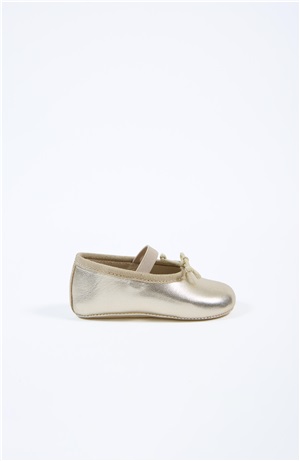 Gold Baby Ballet Shoe