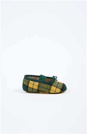 Tartan Baby Ballet Shoe