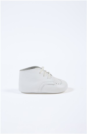 Classic White Leather Baby Shoe