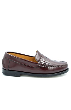 GOODYEAR WELTED  penny loafers in bordeaux leahter