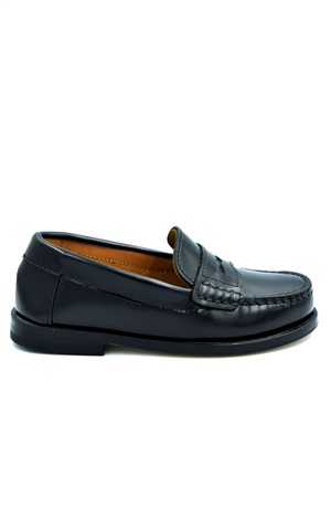 Goodyear welted penny loafers in black polished calf VENDOR
