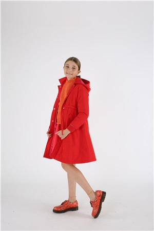 Parka Waterproof in red color