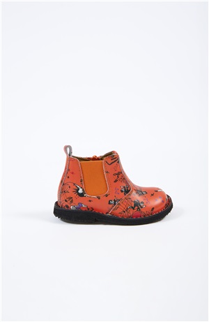 TODDLER BOOTS FIRST STEPS ORANGE